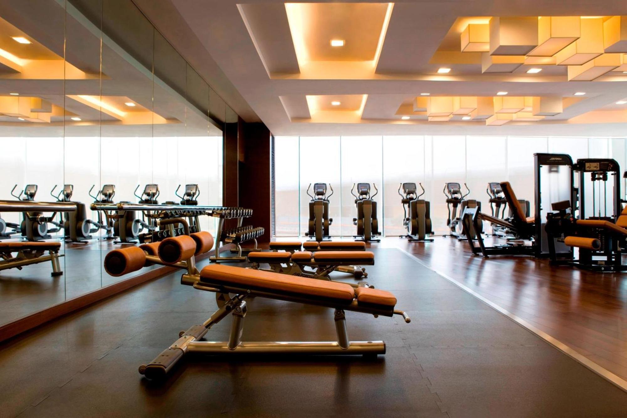Hong Kong Skycity Marriott Hotel Létesítmények fotó The gym at the hotel